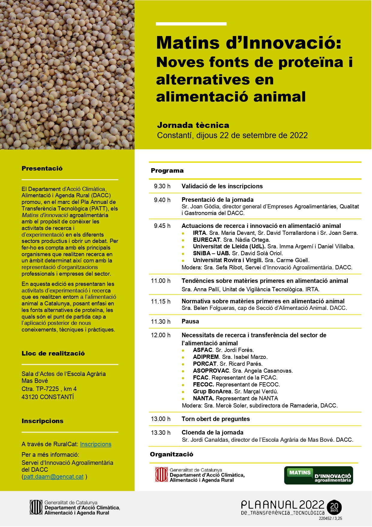 Mañanas de Innovación: Nuevas fuentes de proteína y alternativas en alimentación animal